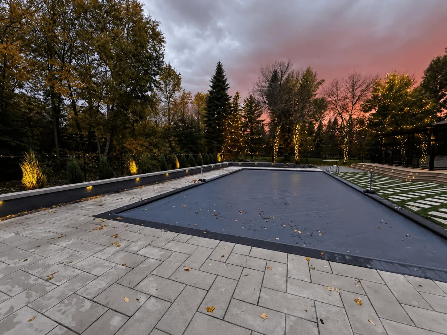 Spartan Builders Paver Stone Patio Pool Deck
