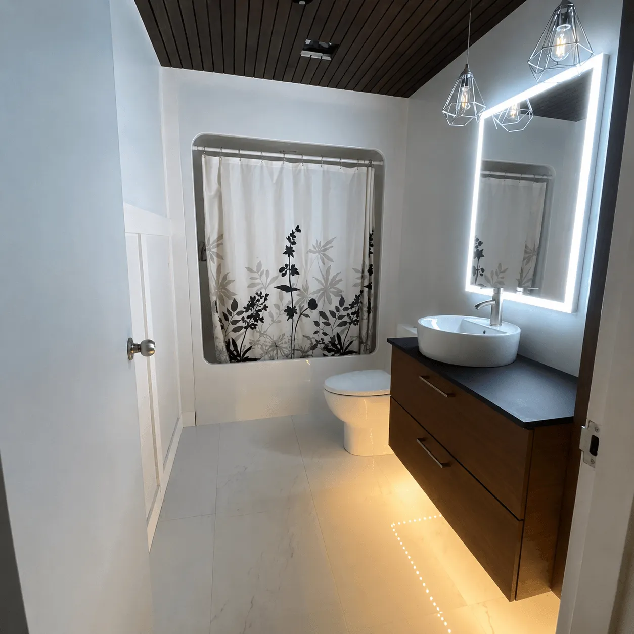 Spartan Builders Modern Bathroom Vanity Renovation