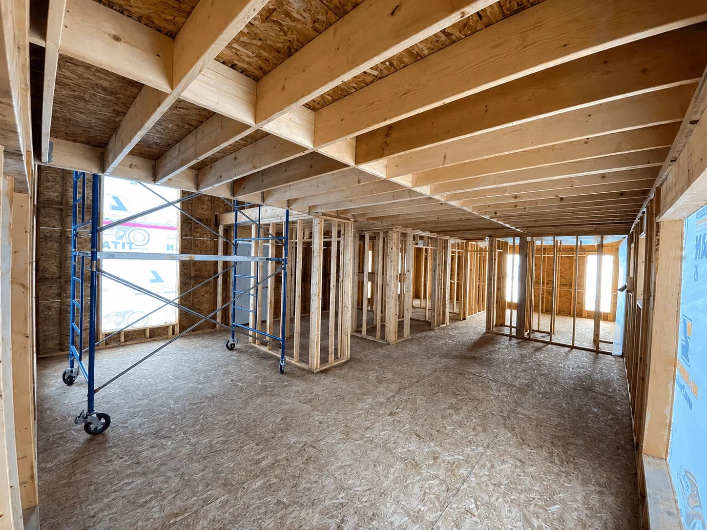 Spartan Builders Custom Home Main Floor Framing